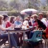 Chris Robinson and friends in the Seven Stars beer Garden c1977